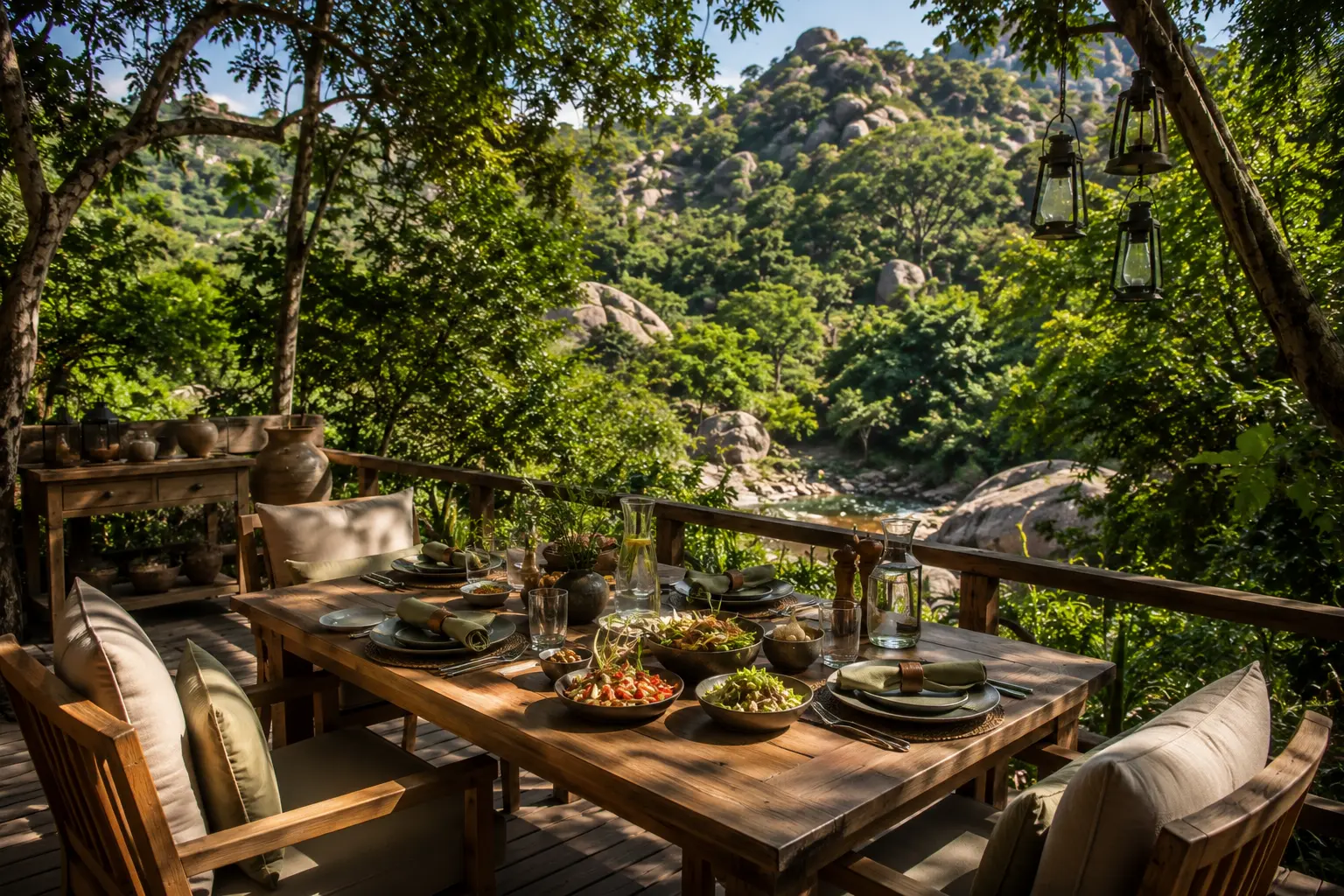 Jungle lunch at Jungle Cabana